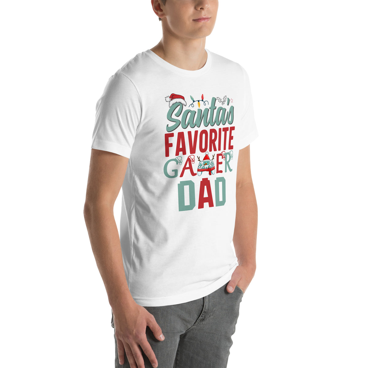 Santa's Favorite Gamer Dad | Unisex Tee | Gamer Dad Shirt
