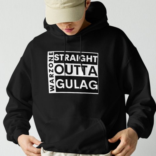 Straight Outta Gulag Black Hoodie