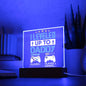 I Leveled Up to Daddy Plaque | Gift for Dad | Gamer Plaque