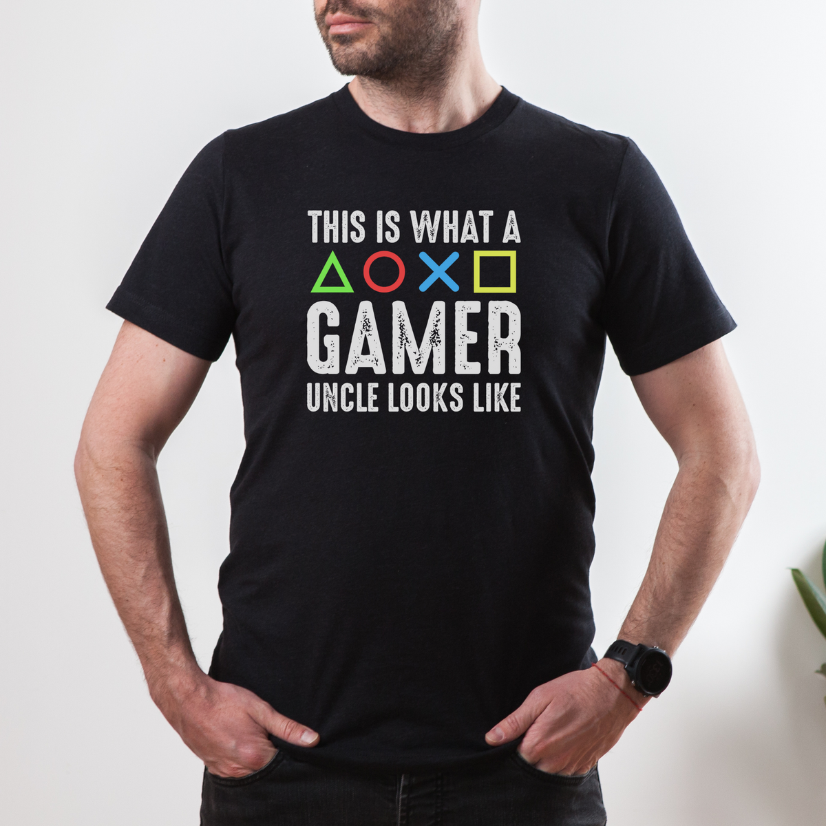 This is What a Gamer Uncle Looks Like | Men's Casual Tee | Gamer Uncle Shirt