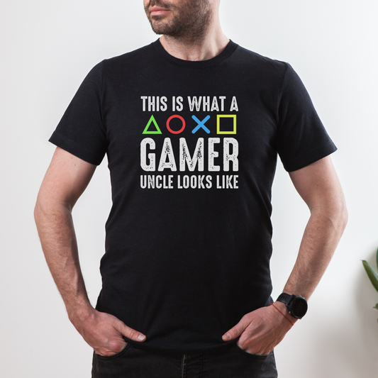 This is What a Gamer Uncle Looks Like | Men's Casual Tee | Gamer Uncle Shirt