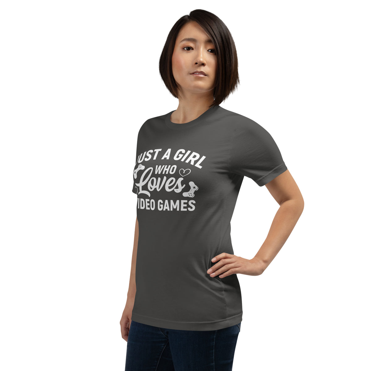 Just a Girl Who Loves Video Games | Women's Casual Tee | Gamer Girl Shirt