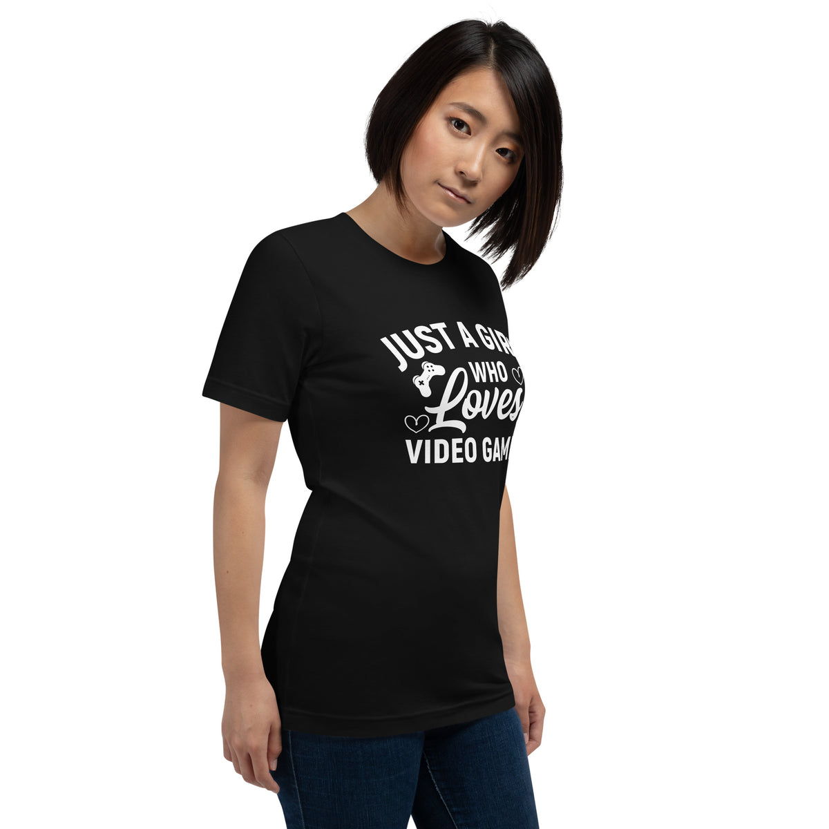 Just a Girl Who Loves Video Games | Women's Casual Tee | Gamer Girl Shirt