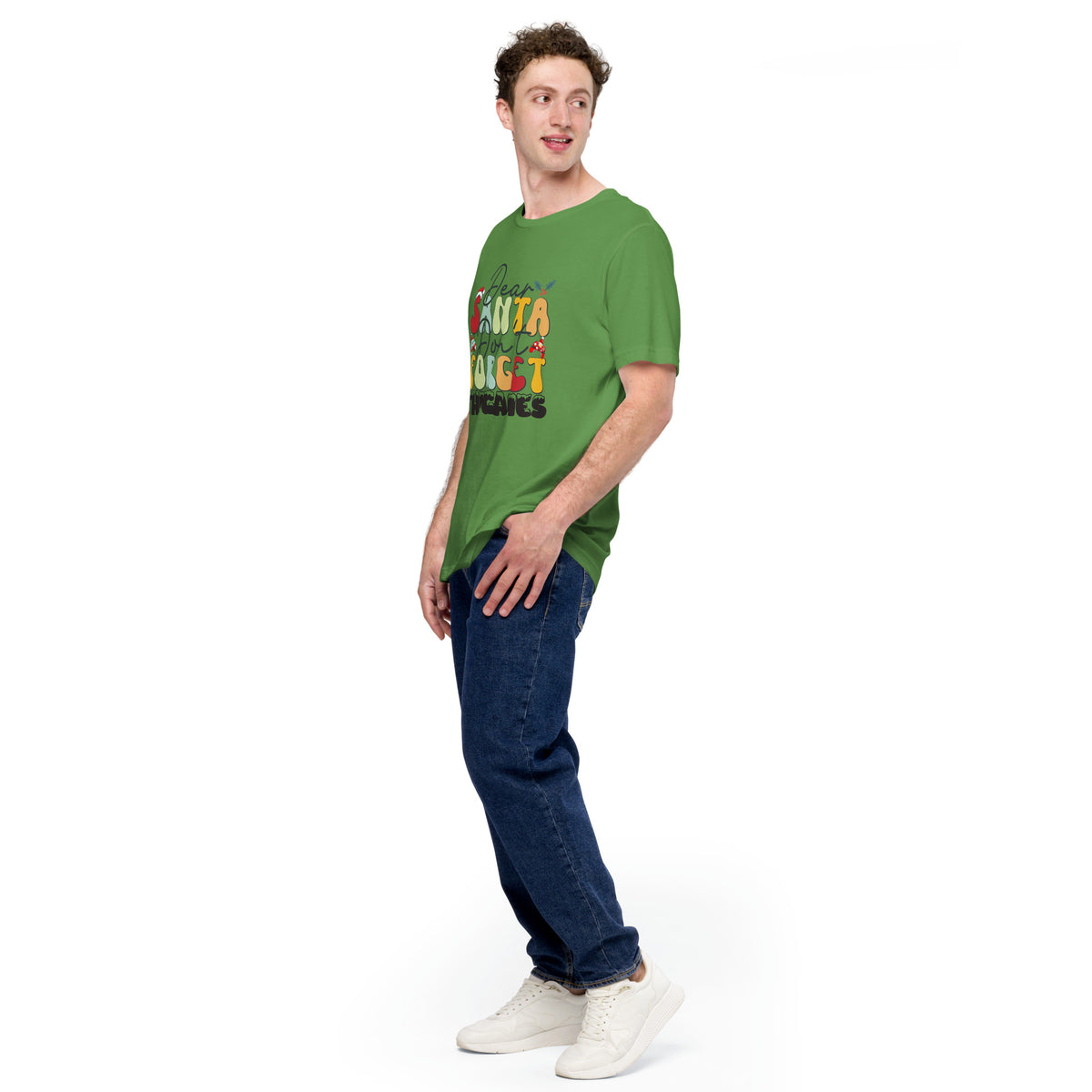 Dear Santa Don't Forget the Games | Unisex Casual Tee | Gamer Holiday Shirt