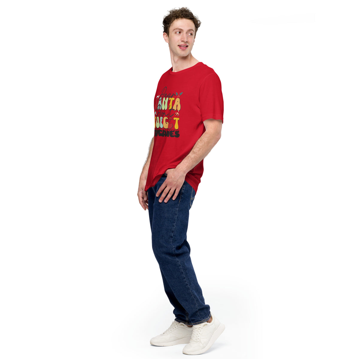 Dear Santa Don't Forget the Games | Unisex Casual Tee | Gamer Holiday Shirt