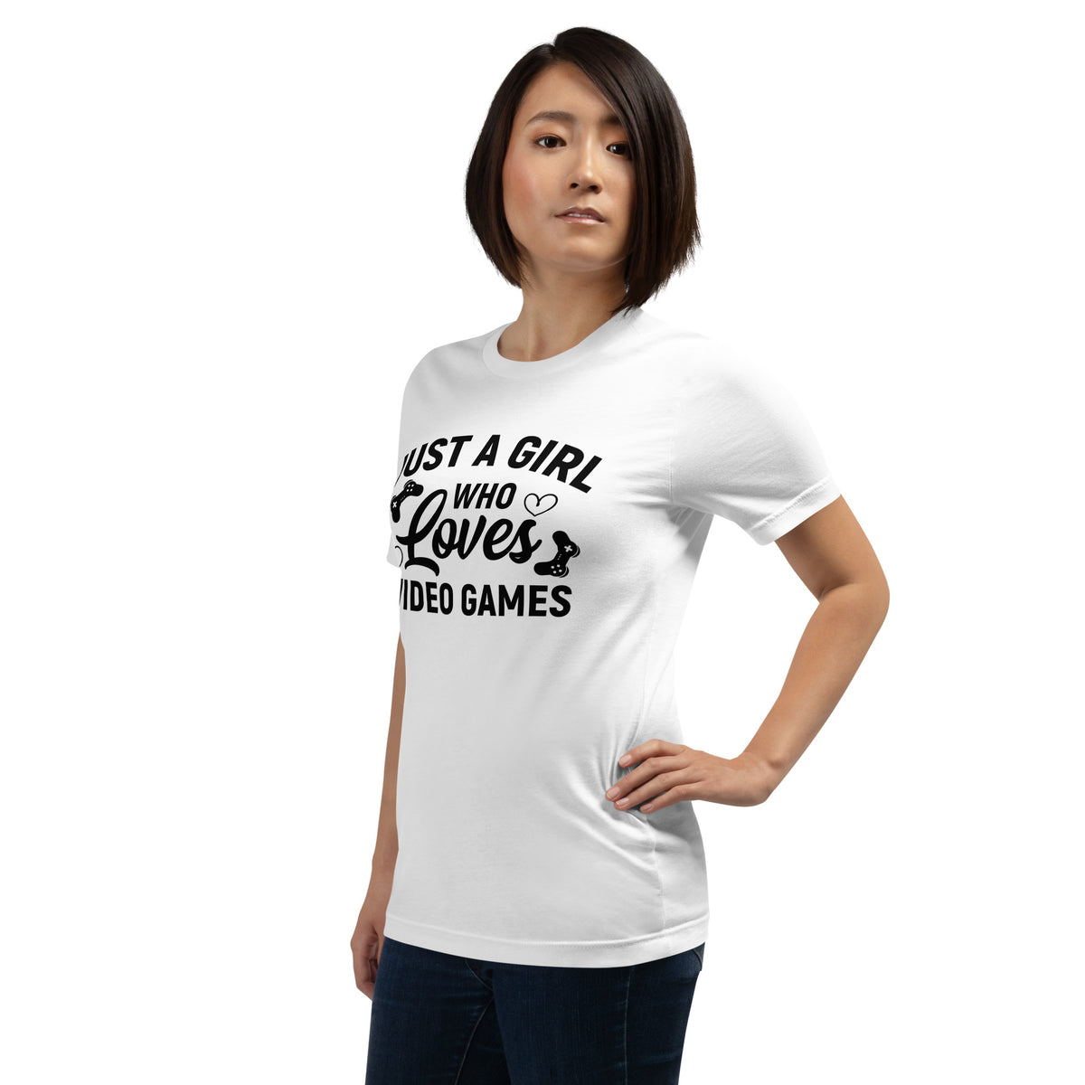 Just a Girl Who Loves Video Games | Women's Casual Tee | Gamer Girl Shirt